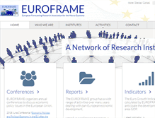 Tablet Screenshot of euroframe.org